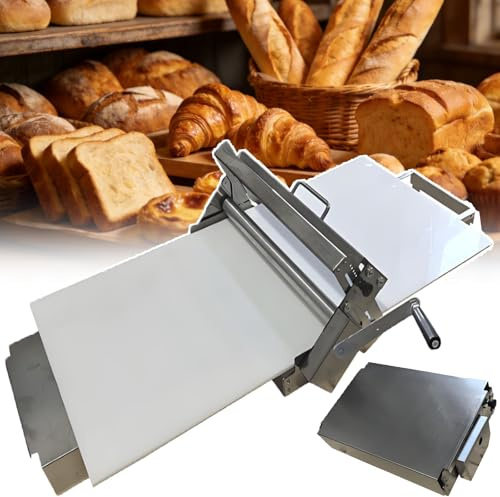 smafoseedding Sfogliatrice Manuale Multiuso per Pasta Sfoglia E Macchina per Pasta Sfoglia con 10 Impostazioni, Pressa per Pasta Pieghevole in Acciaio Inossidabile, Stoccaggio Compatto 400