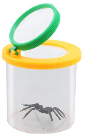 Jaula de observación de insectos | Contenedor de lupa de insectos Life Science | Tazas Caterpillars Kit de ciencias educativas Contenedor de crecimiento de lente grande