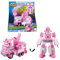 Super Wings EU720314 - Transformations-Fahrzeug Dizzy Rescue Tow, ca. 14,5 cm große Spiel-Figur für Kinder, verwandelbares Spiel-Flugzeug und Fahrzeug, Rosa