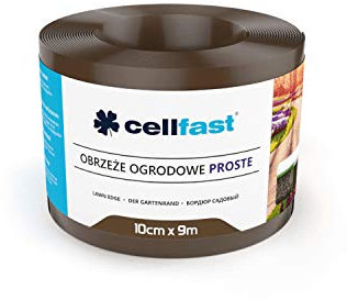 Bordure de jardin droite, différentes longueurs et couleurs disponibles 10cm x 9m marron