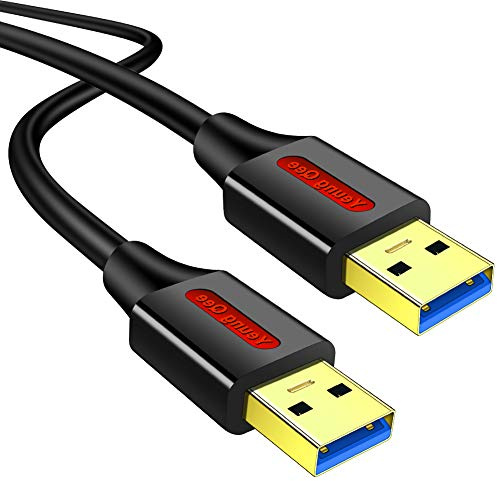 Yeung Qee Câble USB 3.0 A vers A mâle mâle de 8 m, compatible avec disque dur, appareil photo, ordinateur portable, lecteur DVD et plus encore