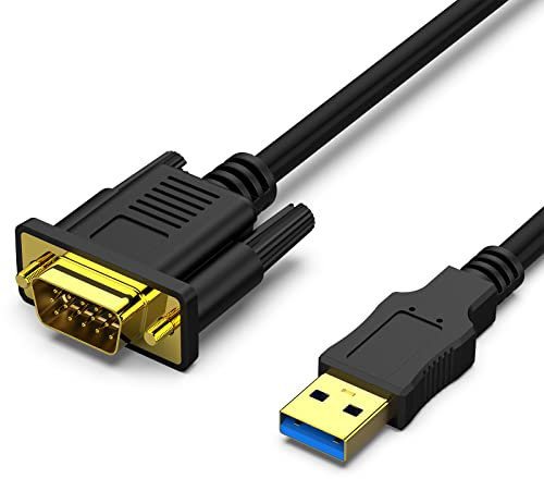BENFEI USB auf VGA Kabel 1080p 1,8m, Unidirektional USB 3.0 auf VGA Adapter Kabel, hauptsächlich kompatibel mit Windows 11/10/8.1/8/7(Not for Mac)