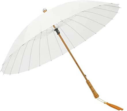 Regenschirm Sturmfest Schirm Tragbarer Golfschirm, Regenfest, Manuell, Archaischer Regenschirm, Klassischer Holzgriff, Winddicht, Unzerbrechlich, Stock-Regenschirm Regenschirme