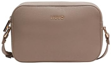 Liu Jo Borsa a tracolla comoda, pratica e capiente con chiusura zip. Possiede due tasche interne di cui una con zip ed una tracolla regolabile. Presenta sul davanti logo in metallo color oro 24 x 7.5