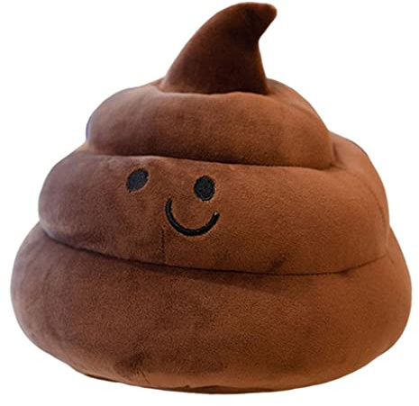 harayaa Creativo Peluche Emoticon a Forma di Cacca, Morbido Cuscino Imbottito, Bambola di Pezza, Cuscino per Divano, Decorazione per La Casa E La Camera da Le, Marrone