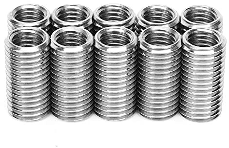Einlage für Muttern, Hülse 303, Edelstahl, 10 Stück, Reparatur Mutter, Gewinde, Schlitz, weiblich M12 und männlich, M16, Reduzierhülse, Cfor OMPonents