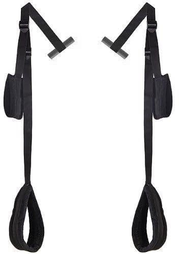 Over the Door Sex Position Swing for Couples, BDSM Sex Swing Door Jam, Door Swing with Thigh Cuffs and Arm Supports