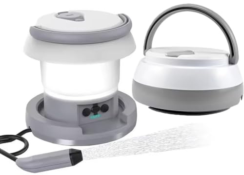 Portable Bidet, 1L Elektrisch Bidet mit Licht, Reise Bidet Handbrause für Toilette Outdoor, Camping Flasche Sprühflasche Hand Perinealflasche für Damen Mann Kinder Schwangere Körperpflege (Grau)
