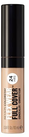 REVLON ColorStay Flex Wear Full Cover Concealer 100% langanhaltende Abdeckung mit Hyaluronsäure und Vitamin E Creme Brulee, 10 ml | Volldeckender, nicht faltender Concealer mit Hyaluronsäure & Vitamin E. Flexible Longwear.