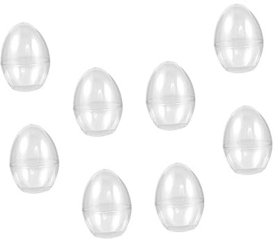SOLUSTRE 8stücke Kreative Transparente Kunststoffkugeln Befüllbare Ostereier Für Ostern Und Weihnachten Mittlere Für Süßigkeiten Und Hochzeitsgeschenke