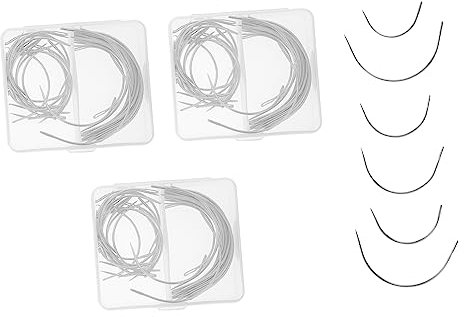 NUOBESTY 40 Piezas Aguja Curva Tipo c De Agujas Curvas Prácticas Para Coser Para Reparar Ropa y Costuras Difíciles Esquinas y