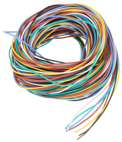 QUARKZMAN 28 AWG 0.088mm² Flexibel PVC Elektronik Kabel 7.5m, 1.2mm OD Verzinnter Kupferdraht für RC-Flugzeuge, Lastwagen, Auto, DIY Batterieklemmenkabel (7 Farben）