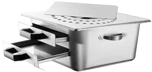 ANSNOW Rice Roll Maker Vermicelli Roll Steaming Kitchen Supplies with Drawer Steamed Pot Steaming Pan for Equipment Restaurant Party/Double Layer