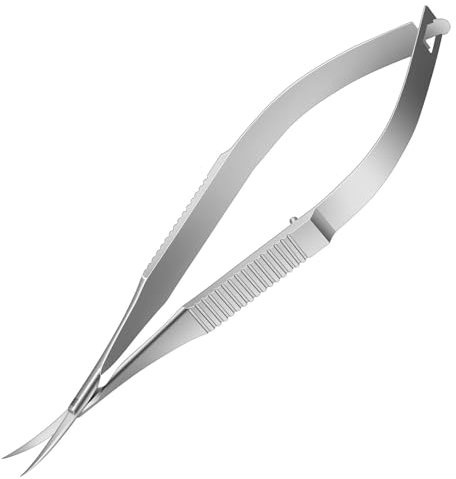 Kit de Toilettage Iris Incurvés - Ciseaux à Broder, Coupe-Cuticules Droits, Micro-Ciseaux Incurvés, pour Peaux Sèches et Mortes, Peau de Voiture