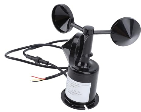 Haofy Windgeschwindigkeits-Anemometer 5 V DC, Kompatibel mit Unteren und Seitlichen Verkabelungsoptionen