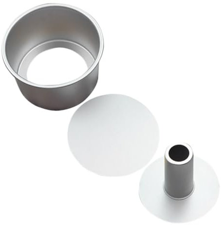 Ciieeo Runde Kuchenform Aus Aluminiumlegierung 20cm Mit Herausnehmbarem Boden Antihaftbeschichtet Für Backofen Und Konditorei Langlebig Und Leicht Zu Reinigen