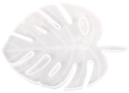 DIYEAH Moule Silicone Résine Époxy de Feuille pour DIY Moule Silicone Résine Design Dentelle Irrégulier Blanc pour Créations Artisanales et Décoration Maison