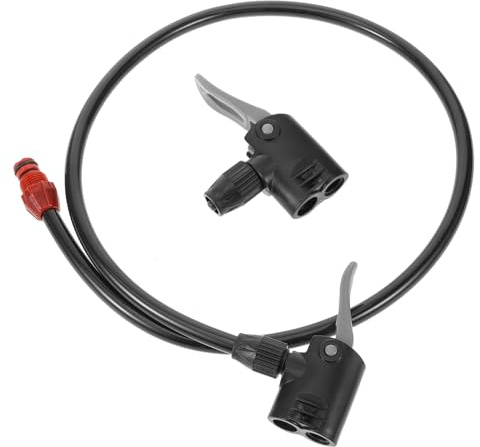 MUSISALY Fahrradpumpenschlauch 80cm Frostbeständig Kunststoffanschluss Aufblasschlauch Verlängerungsschlauch Für Fahrradventile Vielseitig Kompatibel Sport Outdoor Werkzeug