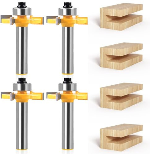 WANDGU Fresa a disco per fresa verticale: 4 pezzi con fusto da 8 mm, fresa a disco, punta per fresa, fresa superiore, set per macchina per incisione, macchina da taglio (lunghezza 3 mm, 4 mm, 5 mm, 6