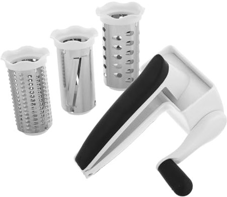 MUCKLILY Râpe à Fromage Rotative à Manivelle Hachoir Compact Polyvalent Outil De Cuisine Pour Râper Fromage Et Légumes Adapté Usage Domestique