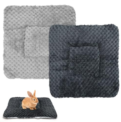 Letto in peluche a forma di coniglio, 30 x 30 cm, per animali di piccola taglia, caldo e soffice, per porcellini d'India, coniglio, criceto