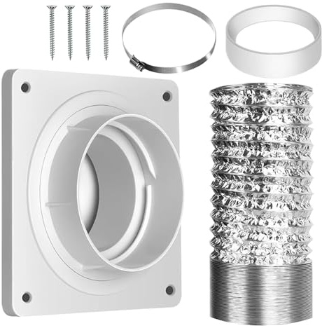 Portable Air Conditioner Vent Kit | Air Conditioning Window Seal Kit - Adapter Adjustable Length Connector for Cooling Ventilation Home Apartment Basement