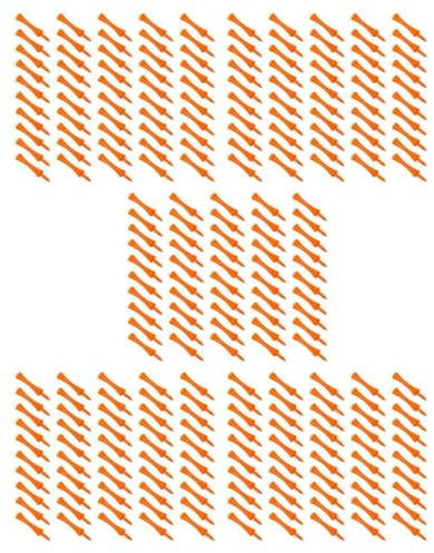 Jushenpoer 250Stk 70Mm Grosse Burg Golf-Tees (Orange)