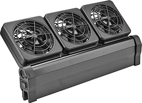 CENPEK Aquarium-Kühlventilator, verstellbarer Aquarium-Wasserkühlungsventilator, Fischtank, Kaltwindkühler, 2 Stufen für Salz-/Süßwasser (3 Ventilatoren)