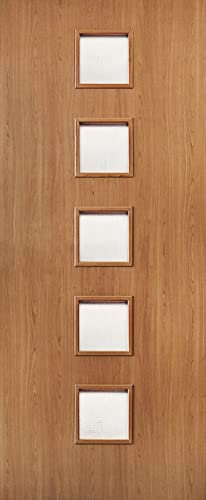 A.Monamour Adesivo Porta Autoadesiva 3D Porta In Legno Con Pannelli A Vista Vinile PVC Adesivi per Porte Interne Pellicola Adesiva Poster Sticker Murale Parete Carta da Parati