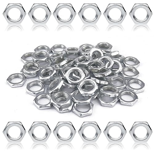 Set di 60 Dadi Esagonali M10x1 Dado Esagonal Acciaio Zincato con Filettatura Fine per Viti bulloni Filettati e Barre Filettate (M10 x 1mm)