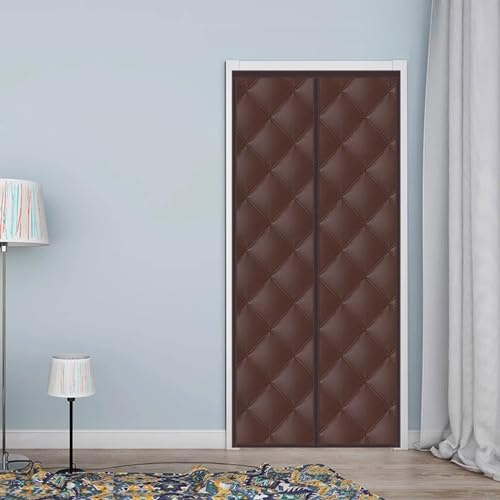 SePkus Sound Proof Curtains for Doorway,Soundproof Blanket Winter Thicken Cotton Door Curtain,Thermal Insulated Keep Warm Blackout Drapes for Dorm Room Classroom (85x200cm)