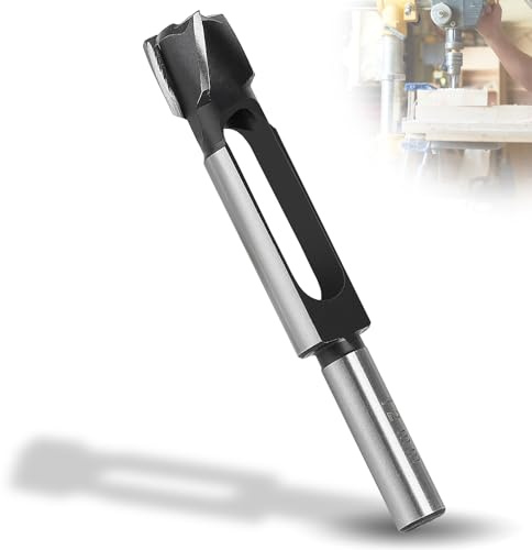 SWAWIS Dübel Zapfenbohrer Durchmesser 12mm, Hochkohlenstoffhaltiger Zapfenschneider, Kernbohrer für Holzarbeiten Möbelherstellung, Tiefer Holzdübelschneider