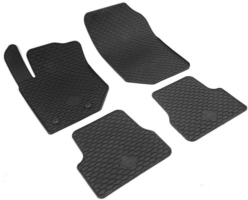 Walser DirtGuard Gummi Fussmatten Auto für FIAT 600 07/2023-Heute, Jeep Avenger (J2) 12/2022-Heute, 100% passgenaue Auto Fußmatten, robuste Universal Fußmatte Auto, Gummimatten Auto