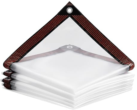 Laneetal Bâche PE Imperméable Transparente Résistante aux UV, Bâche de Protection Extérieur avec Œillets Métalliques, pour Meubles de Jardin, Serre pour Plantes (Transparente, 2x3 m)