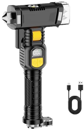 Oxxggkao Lampes de poche LED portables offrant des éclairages et une texture de réglage du faisceau réglable pour une utilisation en extérieur Lampe de poche multifonction