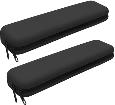 Gkhlg Lot de 2 porte-pinceaux de maquillage de voyage avec fermeture éclair - Imperméable et lavable - Pour femme - Convient pour un usage quotidien et les voyages