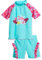 Playshoes zweiteilig Schwimmshirt Badeshorts Badebekleidung Unisex Kinder,Flamingo,98-104