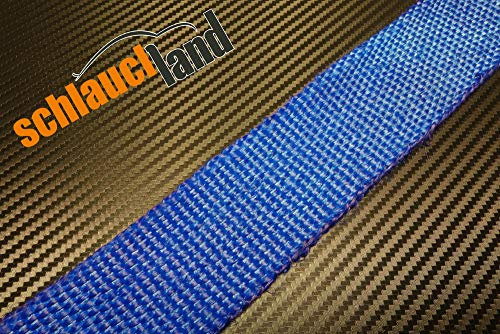 Schlauchland Fiberglas- Hitzeschutzband 5 Meter Farbe blau - Breite 50 mm