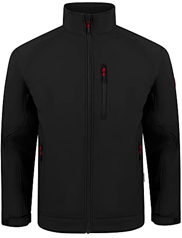 Engelbert Strauss Softshelljacke Übergangsjacke Funktionsjacke Atmungsaktiv Windabweisend Wärmend Dryplexx (Schwarz, M)
