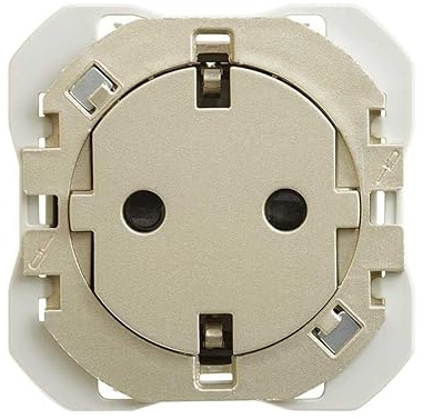 Base de enchufe cleanSimon 20000434-0942p+TT 16A Simon 270 Cava2modulos