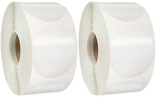 ULTECHNOVO Transparent Markierungsaufkleber Transparent Parcel Stickers, Round Circle Seal Labels for Shipping Envelopes, Boxes and Gift Packaging 4 Rolls, 25 mm