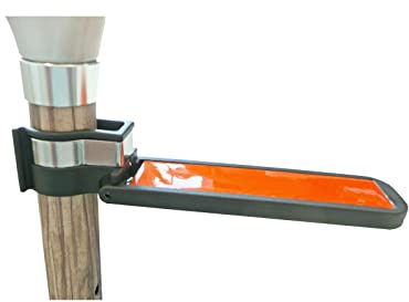 Ossenberg Reflektierender Stockhalter - schwarz/Signal-orange - Zubehör für Gehstock & Gehilfe - Krückenhalterung für Gehstöcke & Mobilitätshilfen - Made in Germany