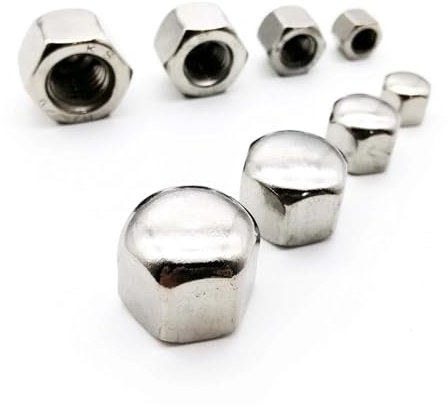 CHIHSS Leistungsschalter 1/20 Stück DIN917 304 Edelstahl Sechskant Sechskant Dekor Kurze niedrige Abdeckkappe Hutmutter for M3 M4 M5 M6 M8 M10 M12 M14 M16 Schraubenbolzen (Size : 1pcs M16)