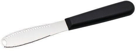 Miawtro 2 PCS Butter Knife, Stainless Steel 3-in-1 Butter Spreader with Serrated Edge Shredding Slots, Butter Knives for Cutting Butter Cheese Chocolate Jams Creams Bakery Breakfast Butter Bread