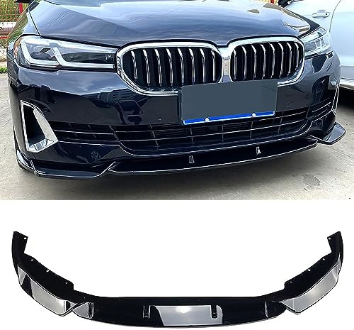 LeLEEEE für BMW 5er G30 G31 520i 525i 530i 2021 2022 2023 Frontstoßstangen-Spoiler Auto Front Stoßstange Lip Diffusor,B-Glossy Black