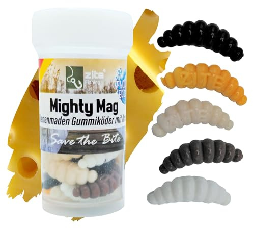 Zite Fishing Mighty Mag Floating Edition - Auftreibende Forellen Gummiköder | / Forellenköder Neuheiten - Künstliche Bienenmade