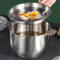 Filtre à huile en acier inoxydable pour soupe - Avec filtre à graisse - Pour stocker l'huile de friture et la graisse de cuisson (3,8 l)