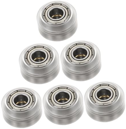ROMISBABA 6St Feste Riemenscheibe des Druckers kleine Lagerrolle PTFE-Schlauch Gleichstrom Wagen Rad Motor pulley umlenkrolle Riemenscheiben des Druckers Riemenscheibe aus Kunststoff Plastik