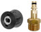 Laroal Adattatore a sgancio rapido M22 per connettore Tubo idropulitrice Raccordo Tubo idropulitrice M22 Compatibile con idropulitrice ad Alta Pressione Serie K2-K7