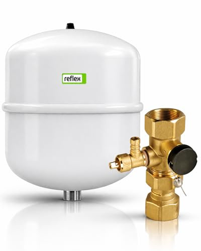 BADfabrik24 Reflex Druckausdehnungsgefäß 18 L + Kappenventil 3/4 Zoll